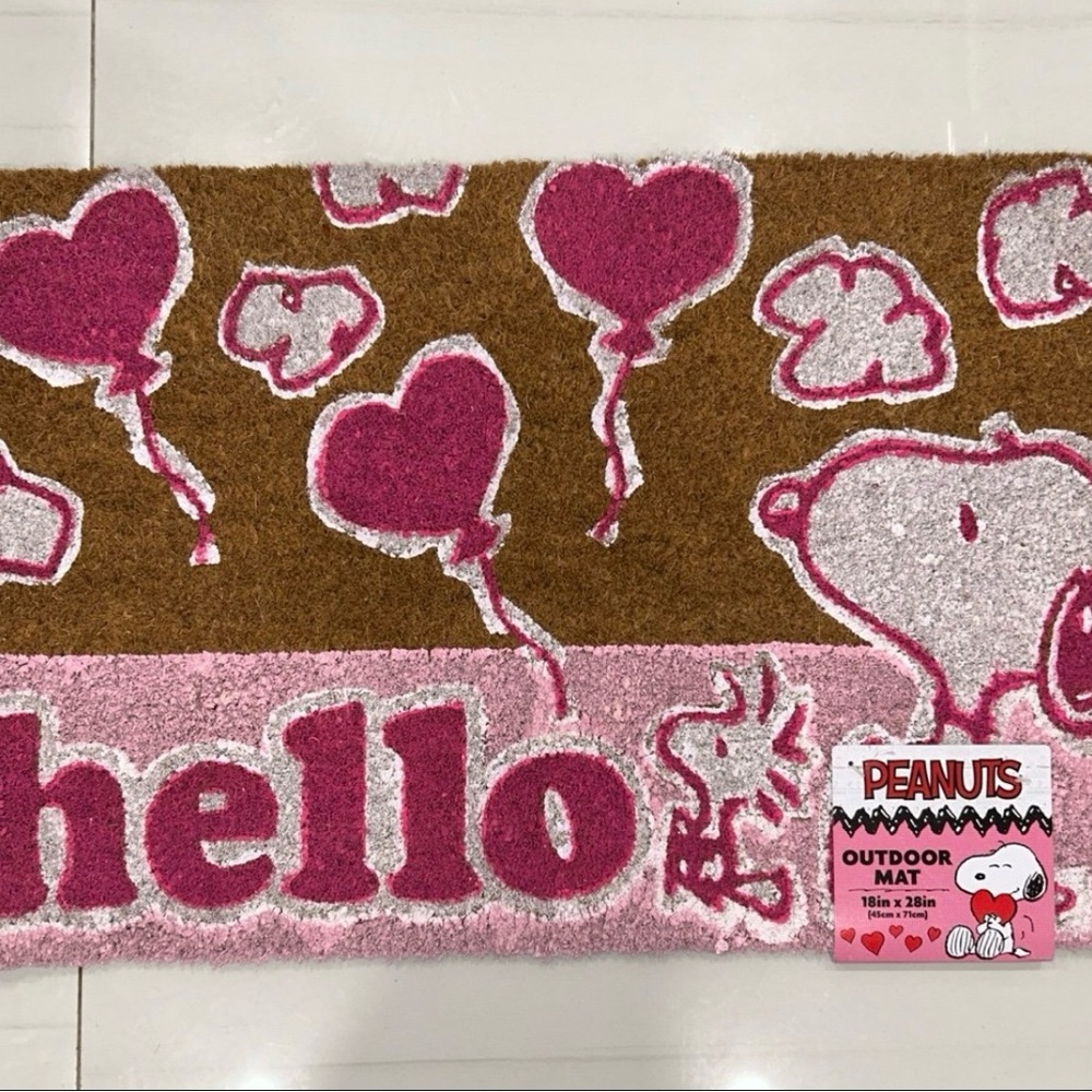 Peanuts Snoopy Valentine Outdoor Mat